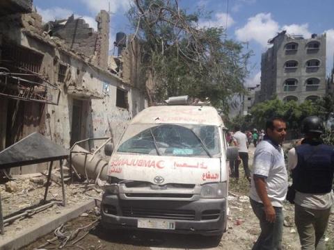 Photo of Şucaiyye’deki ölü ve yaralılar almaya giden sağlıkçılara roket atıldı