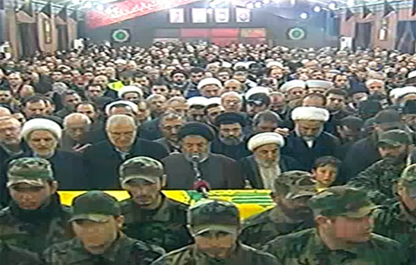 Photo of Şehid Cihad İmad Muğniye’nin cenaze namazı kılındı