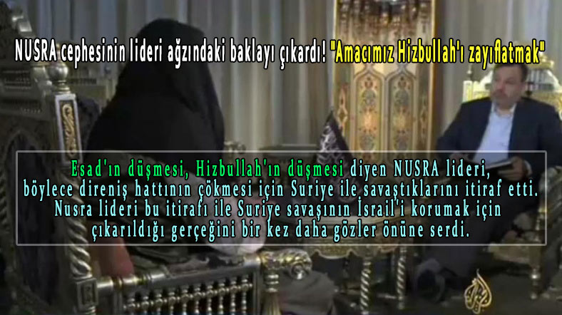Photo of NUSRA cephesinin lideri ağzındaki baklayı çıkardı! “Amacımız Hizbullah’ı zayıflatmak”