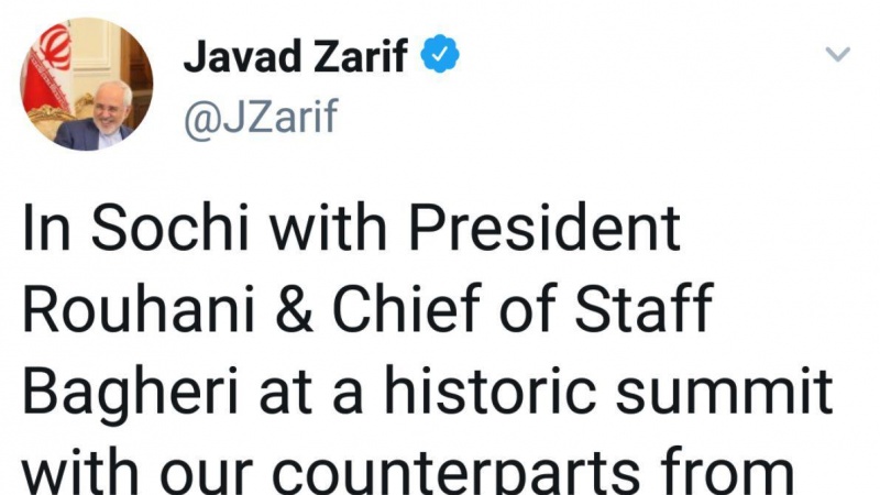 Photo of Zarif: İran, Rusya ve Türkiye doğru yolda hareket ediyorlar