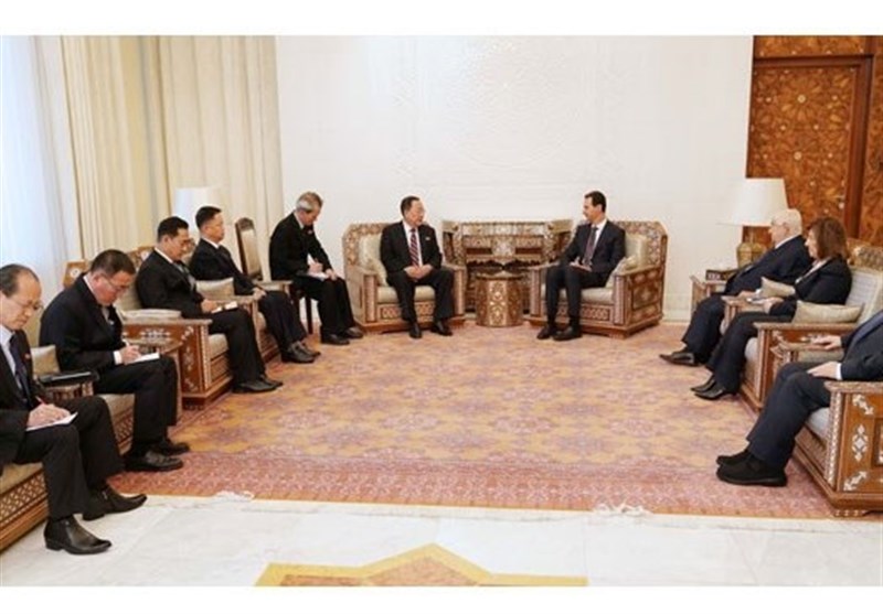 Photo of Suriye Cumhurbaşkanı Esad Kuzey Kore Dışişleri Bakanı İle Görüştü